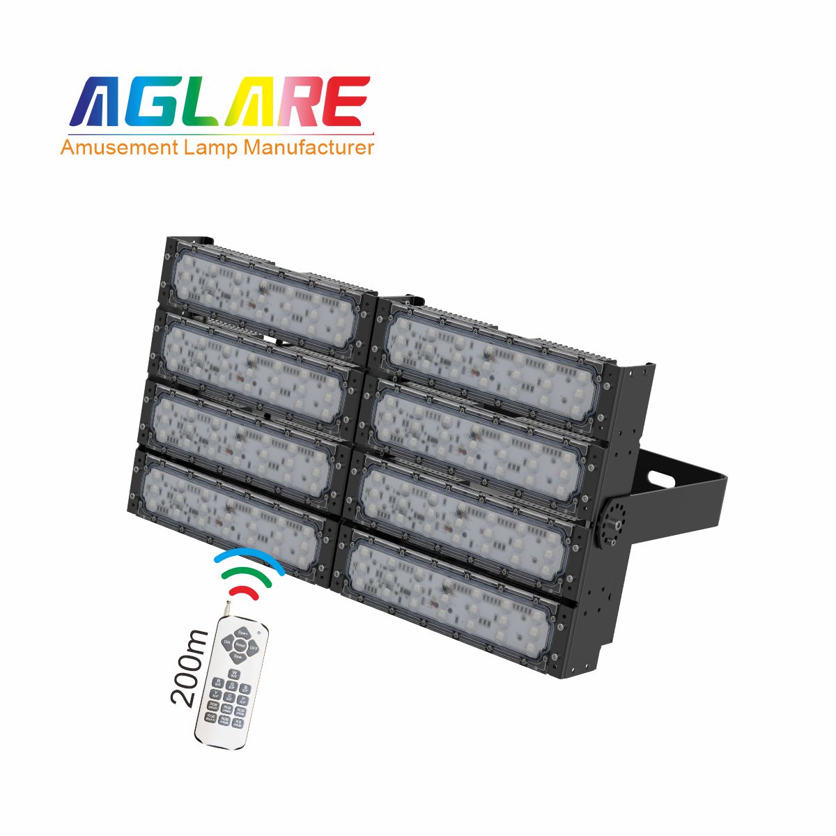 400WLED彩色投光灯泛光灯,变色户外射灯带？？仄